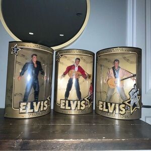 Elvis Presley - Hasbro Toys ELVIS Complete Set of 3 Figures ©1993 MINT